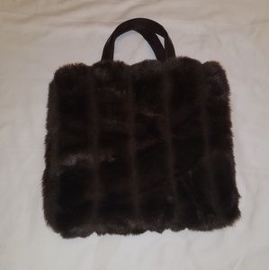 Faux Fur Clutch Bag
